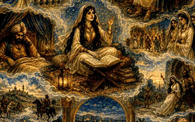 Historia del Mercader y el Efrit